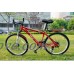 DLLL Road Mountain Bike Bicycle Cycling Tire Front/Rear Mud Guards Mudguard Fenders Set (Red+Black) - B010NWPDBU
